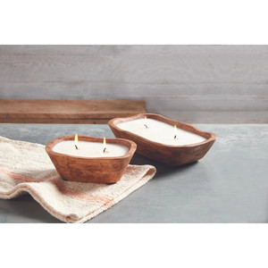 Bougeoir de bol de pâte en bois de meilleure qualité pour la décoration de la maison et de la fête fournisseur fabriqué au Vietnam - Product Image 4
