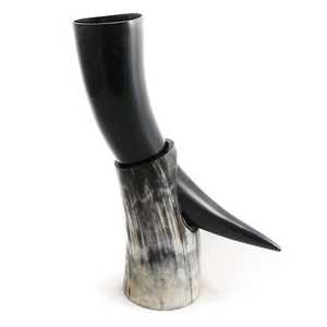 Cuerno de cerámica para beber de estilo religioso vikingo auténtico, jarra Medieval hecha a mano segura para alimentos para cerveza Mead Ale - Product Image 3