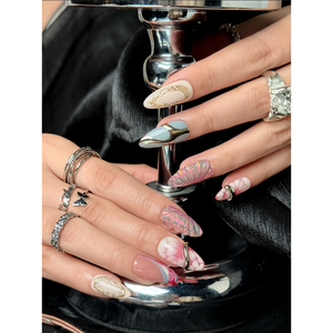 Uñas postizas de aleación color rubor - Product Image 4