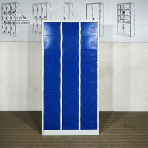 <span class=keywords><strong>Armoire</strong></span> de rangement en métal pour vêtements, 24 portes, <span class=keywords><strong>vestiaire</strong></span> en acier pour le personnel - Product Image 3