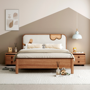 High Quality Modern Solid Heartwood <b>Bed</b> <b>Frame</b>, Bedroom Furniture - Product Image 1