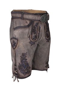 Bavarian Lederhosen - Oktoberfest Lederhosen-Pantalones cortos alemanes Lederhosen-Trachten Men Wear para Oktoberfest 2025 - Product Image 6