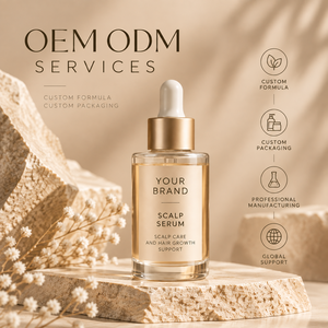 Ensemble de soins capillaires en marque blanche : Sérum pour le cuir chevelu, Shampoing sans sulfate, Masque de traitement – Fabricant OEM/ODM, Emballage plastique et verre personnalisé - Product Image 2