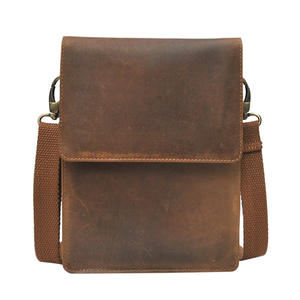 Sac à bandoulière unisexe en cuir véritable XL 2024 avec fermeture à glissière et sangle réglable pour les voyages - Product Image 4