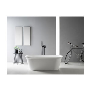 Venta al por mayor de mármol de lujo bañera Spa resina acrílica forma ovalada independiente para baño para el hogar Resort hoteles - Product Image 2