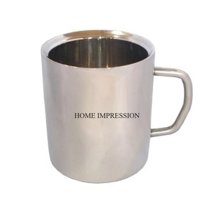 Tasse en acier inoxydable de haute qualité pour thé et café maison et cuisine Table verres métal Ambiance style de vie tasses de table faites à la main - Product Image 5