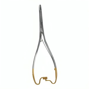 Ciseaux vétérinaires de haute qualité 16 cm Porte-aiguille manuel Mathieu-Olsen Incorporated Acier inoxydable High-Tech Tungstène Mol - Product Image 1