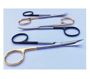 Tijeras nasales Fomon Super Cut de acero inoxidable con mango negro para rinoplastia Cirugía plástica Tijeras nasales Fomon - Product Image 3