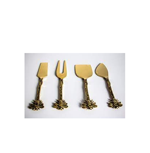 Cuchillos de queso decorativos Juego de utensilios de queso con mango único de latón Juego de cubiertos Personalizar a un precio asequible - Product Image 1
