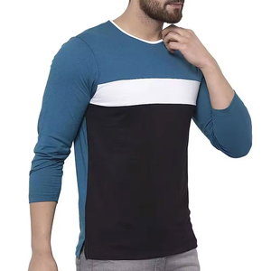T-shirts à manches longues pour hommes, modèle personnalisé, 100% coton, respirant, séchage rapide, vente en gros - Product Image 5