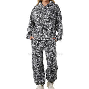 Survêtements d'hiver légers à capuche grande taille pour femmes-Vêtements de mode 100% coton personnalisables - Product Image 1