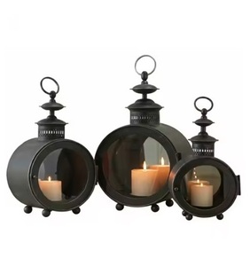 Metal <b>Candle</b> <b>Lantern</b> with Exquisite Design & Elegant Texture Decorative <b>Candle</b> Holder <b>Lantern</b> for Indoor & Outdoor <b>Candle</b> Holder - Product Image 5