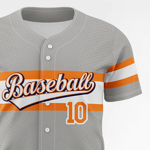 Camiseta de béisbol unisex con sublimación en blanco transpirable para hombre al por mayor - Product Image 6