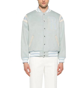 Chaqueta universitaria de lana personalizada para hombre, informal de invierno de alta calidad con mangas largas, de talla grande, al por mayor - Product Image 1