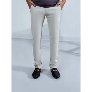 Pantalones de Hombre RENATO 100% Algodón, Corte Slim, Chino--MC2281, Oxford Formal, Cintura Media, Cremalleras, Pliegues, Talla XL, Estilo Casual de Negocios, Coloridos - Product Image 1