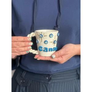 Tazza malocchio con manico a coclea - Product Image 3