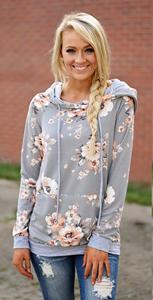 Sudaderas con capucha para mujeres, chicas adolescentes, informal, holgadas, de Color sólido, de manga larga, sudadera con capucha, Tops, sudaderas informales de manga larga - Product Image 2