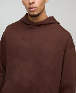 Venta al por mayor de los más vendidos sudadera de gran tamaño de talla grande transpirable 2 uds ropa de invierno pantalones de chándal acampanados y conjunto de Sudadera con capucha para hombres - Product Image 6