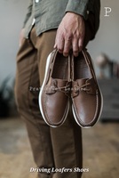 Chaussures mocassins en cuir pour homme de qualité supérieure, confortables, respirantes, semelle intérieure en PU souple, semelle haute, design polyvalent et tendance
