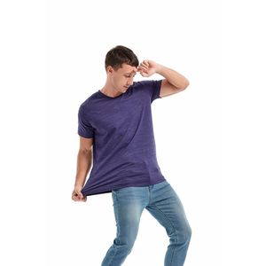 Camiseta con cuello en V nueva llegada personalizada 95% algodón 5% Spandex camiseta hombres alta calidad cuello en V hombro caído camisetas para hombres - Product Image 4