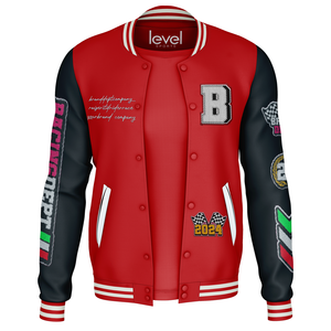 Unisex Winter Canvas Windproof Hooded Stand Collar Varsity <b>Jacket</b> <b>Slim</b> <b>Fit</b> Custom Logo Sport Casual High Street Style - Product Image 1