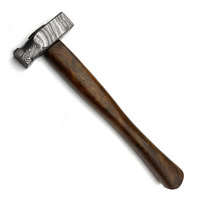 Marteau Viking en acier Damas fait main, qualité industrielle supérieure, outil de forgeage OEM, motif unique, manche en bois, garantie 3 ans