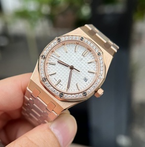 นาฬิกาอัตโนมัติเพชรโมอิสซาไนต์ขนาด 41 มม. สำหรับผู้ชาย หน้าปัดลายขีด ตัวเรือนสแตนเลสสตีล กลไกญี่ปุ่น ฟังก์ชั่นวันที่ กันน้ำ - Product Image 1