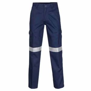 Pantalons de travail personnalisés, construction de haute qualité, pantalons de sécurité routière, multi-poches, coupe slim, pantalon Oxford pour homme, 100% coton lavé - Product Image 1