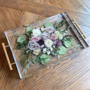 Plateau de service en résine conçu à la main pièce unique avec forme et taille personnalisées au meilleur prix - Product Image 5
