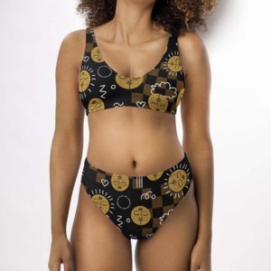 Mejor venta Premium personalizado Camo estampado triángulo lazo lateral Bikini traje de baño conjuntos Floral Micro sujetador estilo de talla grande para bañarse - Product Image 1