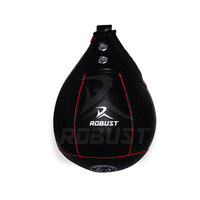 Sac de vitesse MMA personnalisable en cuir véritable de haute qualité Punching Ball Entraînement pivotant longue durée Caractéristiques Logo privé