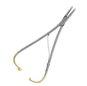 Portaagujas Mathieu TC de 140mm Instrumento quirúrgico Premium, agarre de precisión para sutura y procedimientos precisos - Product Image 3