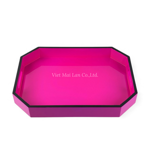 Bandeja Tradicional de Laca Hecha a Mano para Servir y Decoración del Hogar de Vietnam - Product Image 4