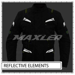 Veste de moto en Cordura personnalisée, design original, respirante, manches longues, équipement de protection textile pour adultes - Product Image 5