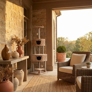 Luxury Modern Multi-Level Cat Tree Tower Premium Jute <b>Scratching</b> <b>Post</b> for All Cats - Product Image 1