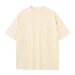 เสื้อยืดผู้ชายผ้าฟลีซ 100% ผ้าฝ้าย สีพื้น ปี 2026 ขายส่ง ระบายอากาศได้ดี สวมใส่สบาย ผ้าคุณภาพดี ดีไซน์เฉพาะตัว ปรับแต่งได้ - Product Image 1