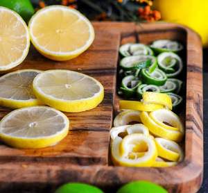 เขียงขนาดใหญ่ไม้อะคาเซียเขียงขนาด10.5x15x1.25นิ้วเขียงสำหรับห้องครัวขนาดกลางเขียงไม้ของขวัญ - Product Image 2