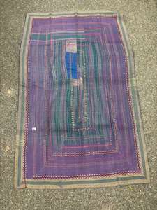 100% algodón hecho a mano Reversible Kantha cosido a mano sostenible Kantha tradicional Vintage hecho a mano Boho Chic Kantha - Product Image 5