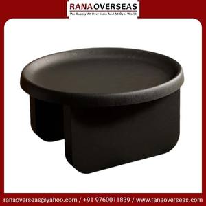 Gran oferta de fábrica, mesa de centro redonda de Metal negro, mesa de centro de nuevo diseño, uso para el hogar en forma y tamaño personalizados, precio al por mayor - Product Image 5