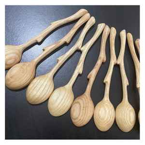 Ensemble de cuisine cuillère en bois du Vietnam fait à la main en bois naturel ustensiles de cuisine écologiques pour la vente en gros et au détail - Product Image 4