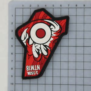 Patchs en caoutchouc PVC 3D personnalisés avec fermeture auto-agrippante, formes de fleurs et de rectangles pour vêtements et chapeaux - Product Image 4