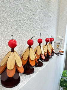 Wooden Tree Coaster Natural Wood <b>Placemat</b> For Cup Pot Heat Use Kitchen Table Vietnam By 99 Gold Data - Ms Violet - Product Image 4