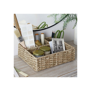Heart Shape <b>Organizer</b> Basket Seagrass <b>Utensil</b> Caddy Decorate Natural Storage Basket Vietnamese Supplier - Product Image 4