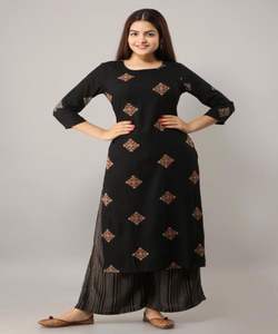 Top imprimé en rayonne de coton avec palazzo, vêtement de fête le plus attrayant pour les filles indiennes, prêt à l'emploi, bon marché, prix bas, vente en gros - Product Image 5