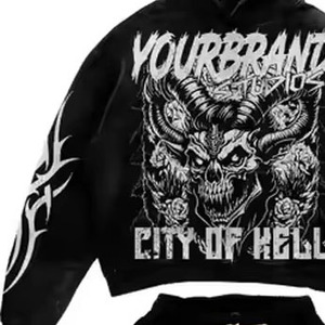 Dernier design, survêtements confortables personnalisés imprimés en sublimation, grandes tailles, avec logo, unis, effet délavé, coupe-vent - Product Image 3