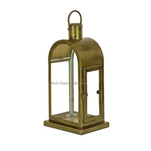 Lanterne en métal et verre enduit rouge pour la décoration de la maison et du jardin Lanterne de sol de camping portable disponible à bon prix - Product Image 6