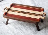 Plateau de lit pliable en bois de style moderne, personnalisé, motif nature morte, multifonctionnel, pour le petit-déjeuner et la décoration intérieure