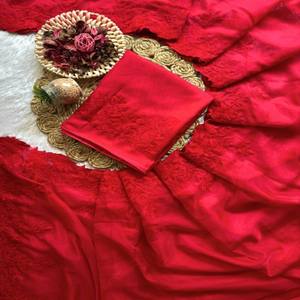 Saree en soie Tebby doux élégant avec bordure en cuir chevelu et chemisier de course multi-fils avec bordure en manches - Product Image 2