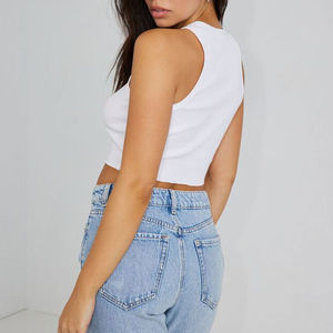 Camiseta sin Mangas para Mujer, Diseño Personalizado de Alta Calidad, Transpirable, Sostenible, de Secado Rápido, 100% Algodón, para Gimnasio - Product Image 3