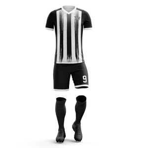 Ensemble de maillot de football imprimé par sublimation 100% polyester à séchage rapide et respirant Maillots et shorts de football pour l'été/le printemps - Product Image 1
